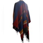 Woven Heart Pumpkin spice  fringed poncho Photo 4