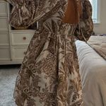 Pilcro Corduroy Long Sleeve Neutral Pattern Mini Dress  Photo 7