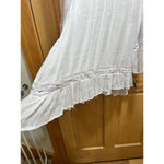Women's 2X Zac & Rachel Blouse White Boho Frills Beachy Gauzy Flowy Cottage NWT Photo 2