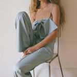 ZARA  Elegant Blue Bow Crop Top Photo 1