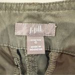 J. Jill Chino Cargo Pants StraightLeg Womens 6 Stretch OliveGreen Cotton Utility Green Photo 3