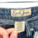 Earl Jeans cropped denim jeans bling pockets size 10 rhinestones Blue Photo 2