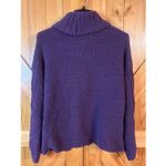 Seven7  Chenille Turtleneck Sweater Purple Size Medium (5668) Photo 4