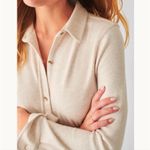 Faherty  Legend sweater shirt dress button front above knee Small Photo 2