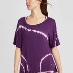 Joy Lab Tye Dye Purple Workout Top Small Photo 0