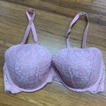 Victoria's Secret  Dream Angels Lace Bra Womens Size 38DD Rhinestone Straps Lined Photo 0