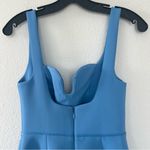 New ACLER Mahora Ruffled Sleeveless Midi Dress in Blue Size 2 Photo 6