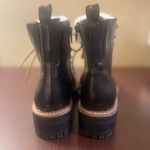 Target Black Combat Moto Boots with Rugged Sole Photo 8