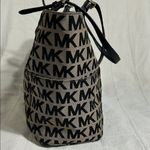 Michael Kors Michael by Jet Set Monogrammed Tote With Adjustable Leather Straps Photo 4