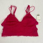 Honey Dew Bralette Pink Size Large Lace Cami Photo 0