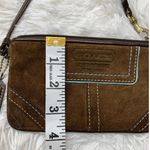 Coach Brown Suede Wristlet Photo 8