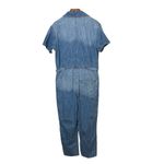 Pistola Grover Field Suit Jumpsuit Women’s Large Disoriented Denim Button Front Photo 5