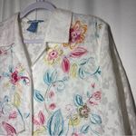 Koret Floral Blouse Shirt Button Dainty Cottagecore Coastal Embroidered Boho PL White Size undefined Photo 1