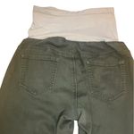 Indigo Blue  Over the Belly Skinny Maternity Jeans Size Large in Olive Green Photo 3