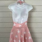 Wildfox  Star Pink Halter Peplum Top size S Photo 5