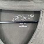 Hippie Kulse Long Sleeve Mock Neck Cutout Knit Top Olive Green Size XS Photo 2