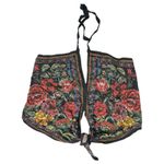 Natural Life Floral Bandana Scarf Style Halter Blouse Size Medium Photo 5