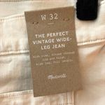 Madewell  Womens The Perfect Vintage Wide-Leg Jean Stretch White 32 Photo 5
