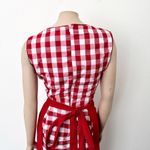 [Vintage] Red Gingham Dirndl Bavarian German Beer Girl Costume Dress Sz XL EU 46 Photo 6