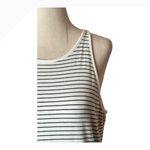 Athleta  Dress Women Large Blue White Ombre Striped Sunkissed Midi Athleisure Photo 6