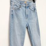Mother Denim The Mid Rise Dazzler Ankle Fray Jean in Sun Kissed size 24 Blue Photo 5