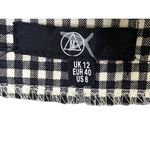 Missguided  black white Gingham check plaid frill mini‎ short skirt Size 8 Photo 2