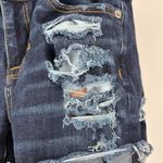 American Eagle Super Stretch Hi Rise Shortie Size 0 destroyed distressed denim Photo 4