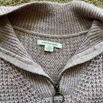 American Eagle Open Knit Pink 1/4 Zip Cropped Sweater Photo 1