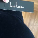 Lulus Navy Blue Velvet Dress Photo 5