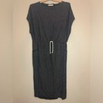 Marine layer  Lola Cocoon Dress Gray Stripe Size S Photo 2