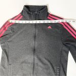 Adidas Sport Essential Women's Gray Pink Zip up Track Jacket Size Medium Photo 1