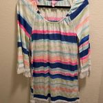 Lilly Pulitzer 100% Linen Getaway Swim Cover-Up Cats Meow Stripe Size XXS Photo 1