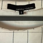 Amanda & Chelsea Windowpane Check Sleeveless Top White Black Grid Ponte Size 1x Photo 1