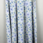 April Cornell Maxi Skirt Womens Small Blue Yellow Floral‎ Boho Buttons Stretch S Photo 0