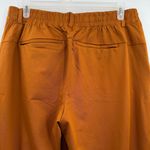 Lands' End  Pull On Straight Wide Leg Tech pants women's size Large Petite Rust Photo 4