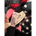 Victoria's Secret Victoria’s Secret Black Polka Dot Babydoll Lingerie with Pink Bow – Size 36C Photo 6