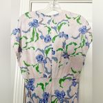 Prabal Gurung Brushstroke Floral Twist Midi Dress Purple Size 6 Photo 7