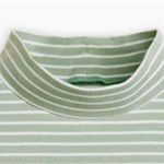 Levi's Women’s Levi’s Effortless Short Sleeve Striped Green Women's Top Size XL NWT Photo 3