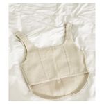 Aritzia  Babaton Sculpt Knit Bustier Tank Cropped Top Off White Medium Photo 5
