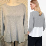 COS  Gray Layered Back‎ Pullover Sweater Photo 1