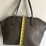 J.Crew Large Light Brown Leather Trapeze Tote Photo 3
