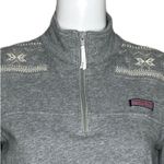 Vineyard Vines  Shirt Womens Small Gray White Shep‎ Embroidered Fair Isle Preppy Photo 3