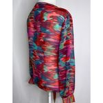 Ethyl Vibrant Colorful Sheer Cardigan Open Cover Cardigan Top Tie Waist Small Photo 2