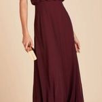 Birdy Grey Gwennie Dress in Chiffon Cabernet Sz Medium Photo 0