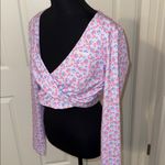 Bo+Tee Chic Floral V-Neck Blouse Photo 1