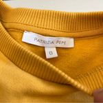 Patrizia Pepe Crew Neck Fleece Sweatshirt In Yellow Size 0 Organic Cotton Photo 8