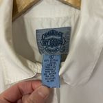 Cambridge Dry Goods Vintage Embroidered Christmas Dog Button Down Shirt Size XL White Photo 2