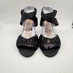 J.Renee Soncino Heeled Dress Sandals, Black, Women's 9.5W Black Size 9.5 Photo 1