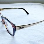 Ray-Ban Women’s Striped Havana Cat Eye Tortoise Frame Eyeglasses Photo 4