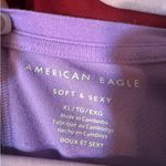 American Eagle  Purple Soft & Sexy Top V Neck Photo 2